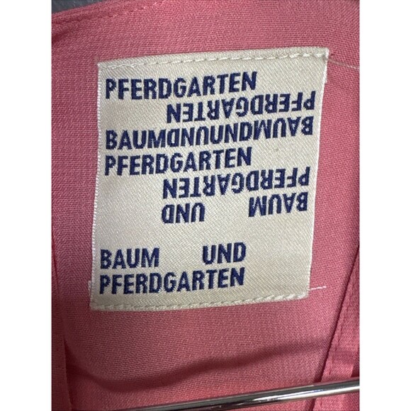 Baum und Pferdgarten Size 6 36 Pink Pink Abbot Midi Dress Ruffles - Picture 5 of 14